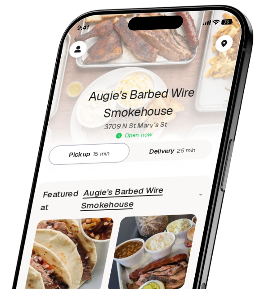 Augie's Barbed Wire Smokehouse app preview
